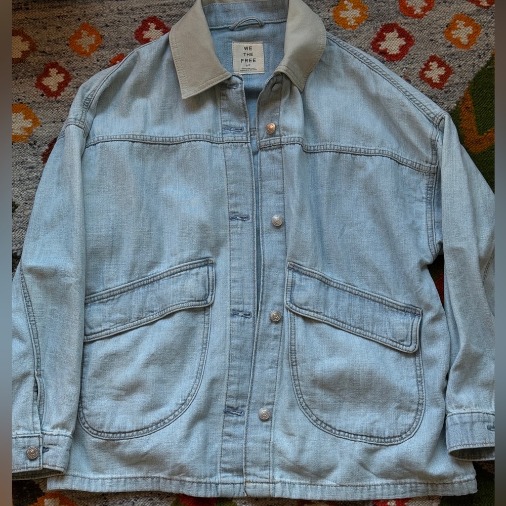 Free People Denim Barn Jacket